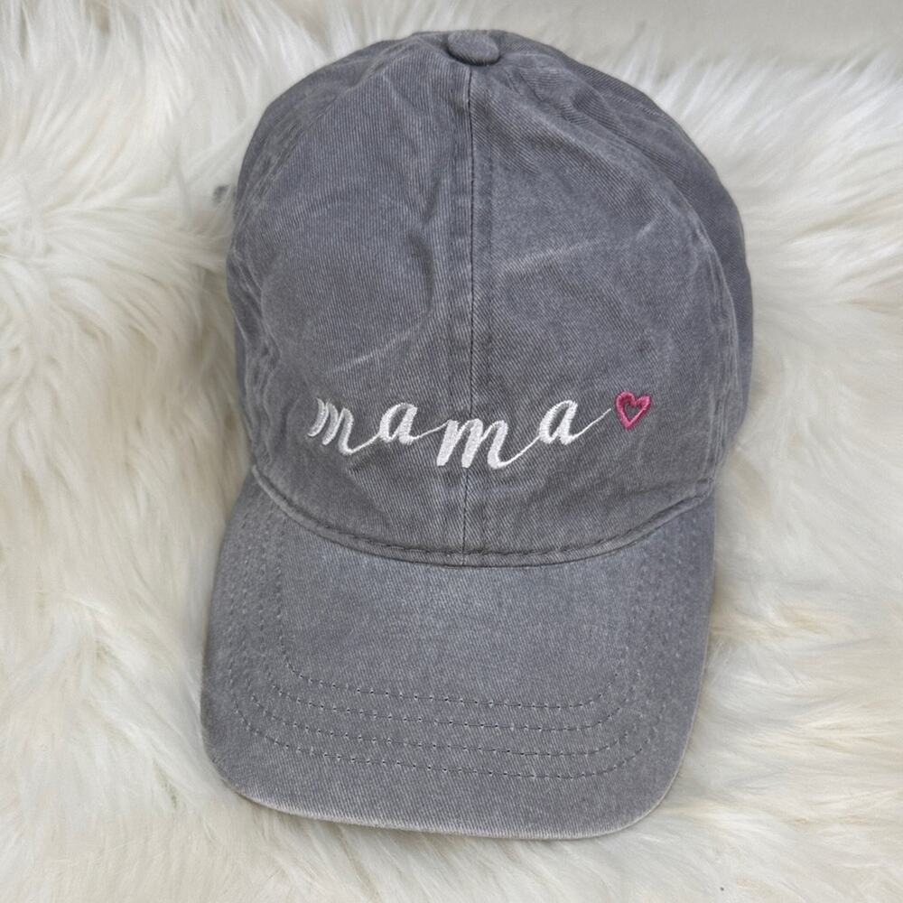 David and Young Gray 'Mama' Embroidered Cap